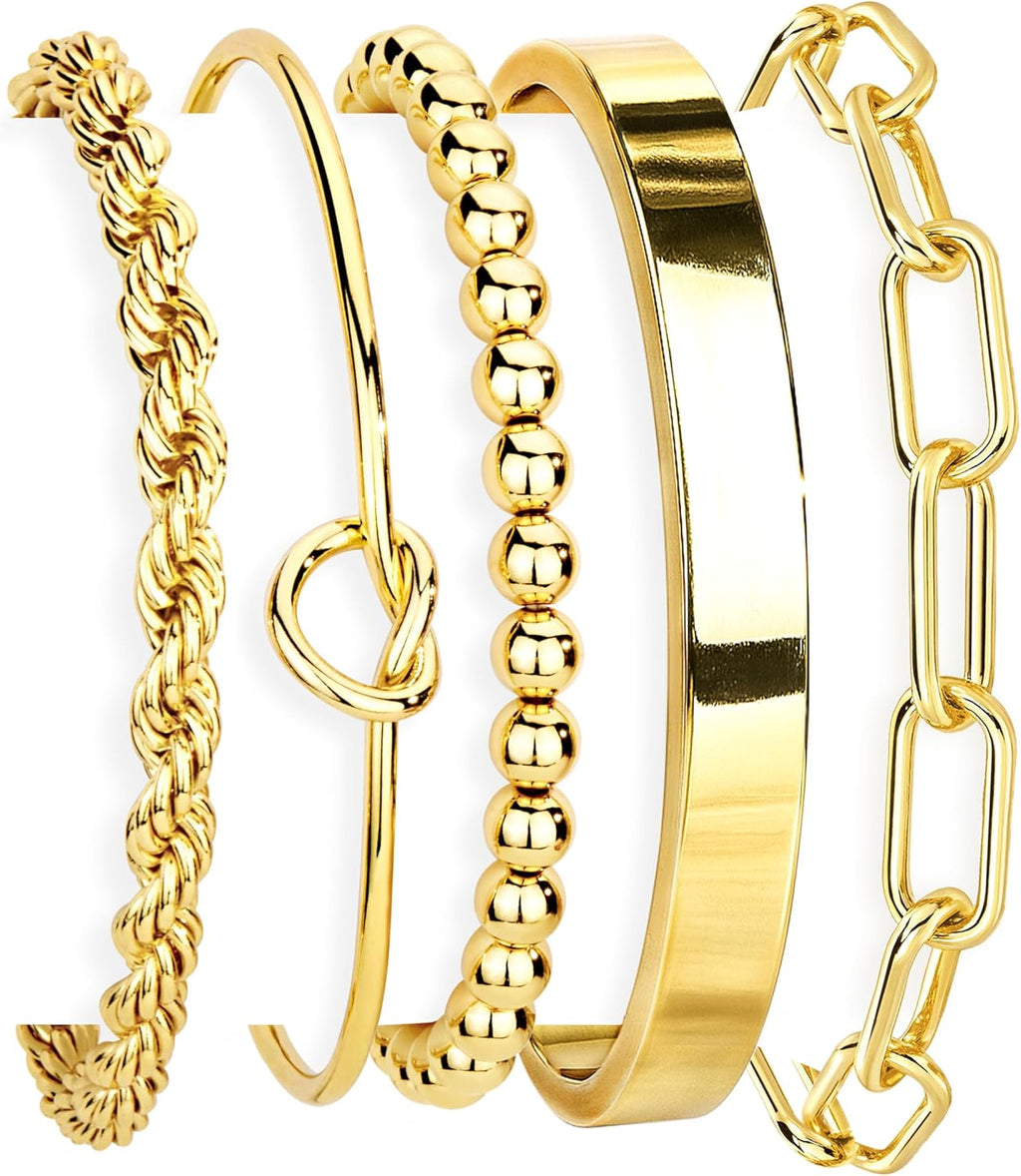 Everyday Stack — 5-Piece Waterproof Bracelet Set
