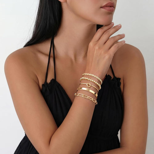 Everyday Stack — 5-Piece Waterproof Bracelet Set